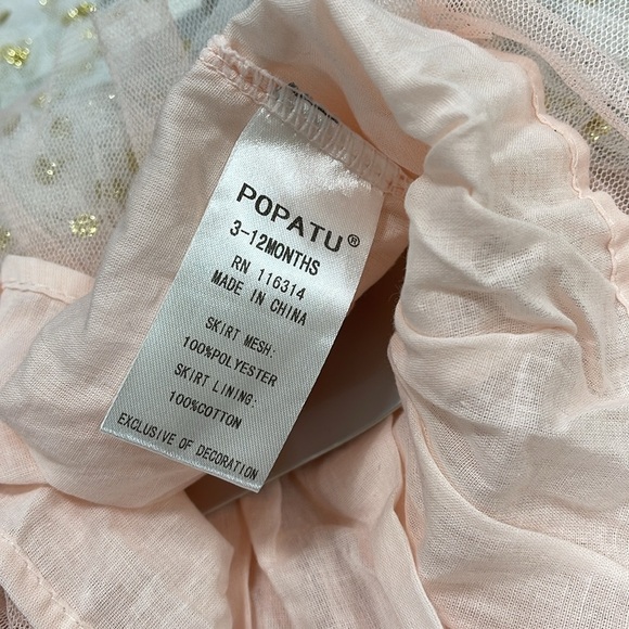 Popatu Baby Girl Tutu Skirt and Headband Dotted Set - Picture 5 of 8
